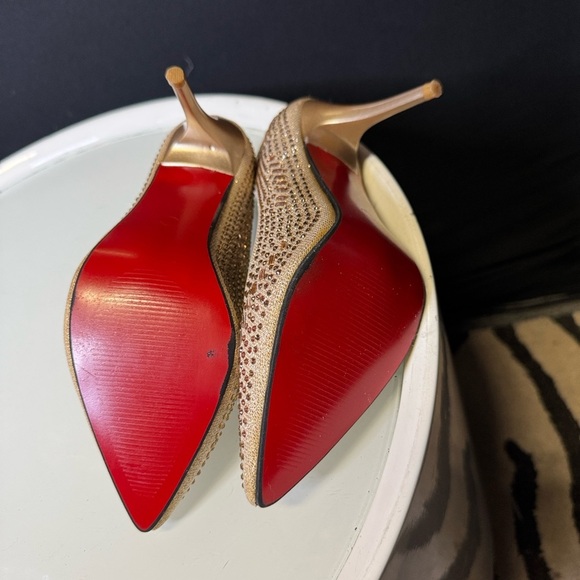 ZANOTTI VINTAGE RARE Elegant Gold Stiletto Heels Compared to very high brands - Picture 6 of 7